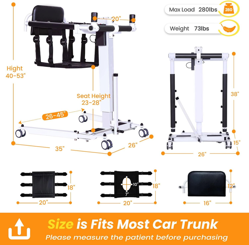 Wheelchair Lift Transfer Chair Electric Patient Lift