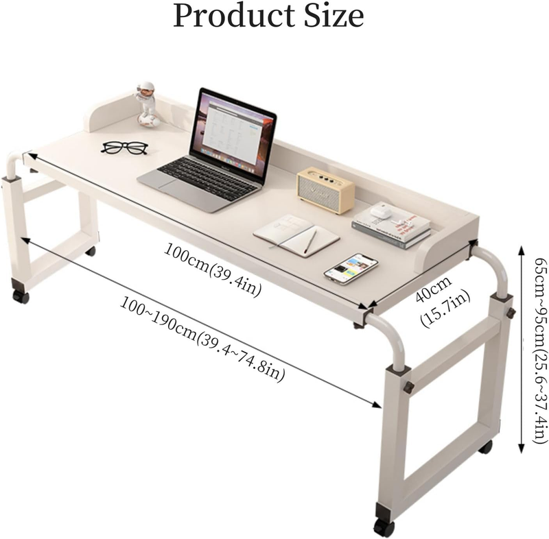 Wheels Overbed Tables Computer Adjustable