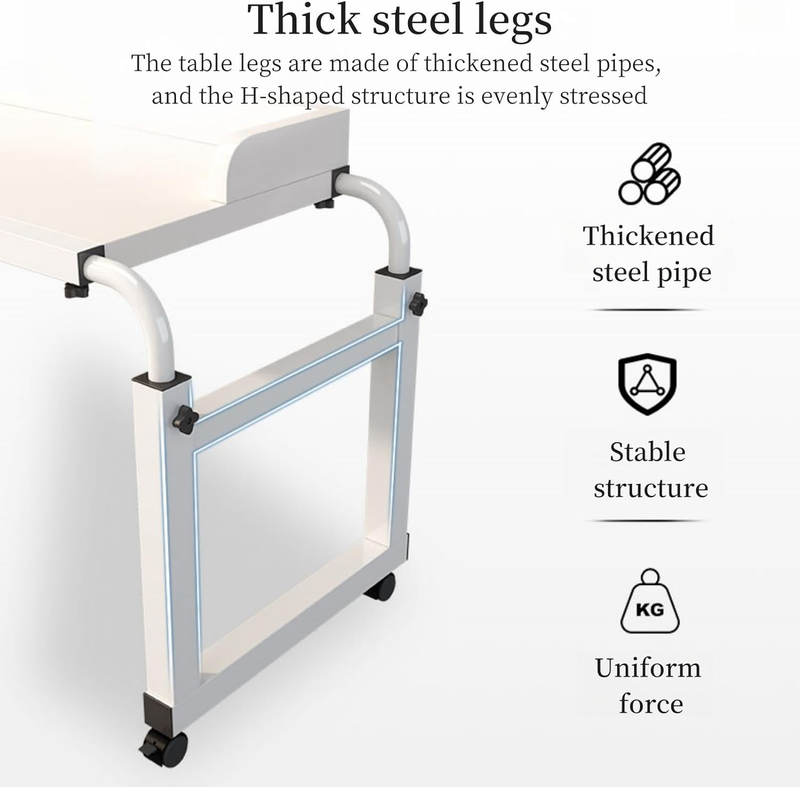 Wheels Overbed Tables Computer Adjustable