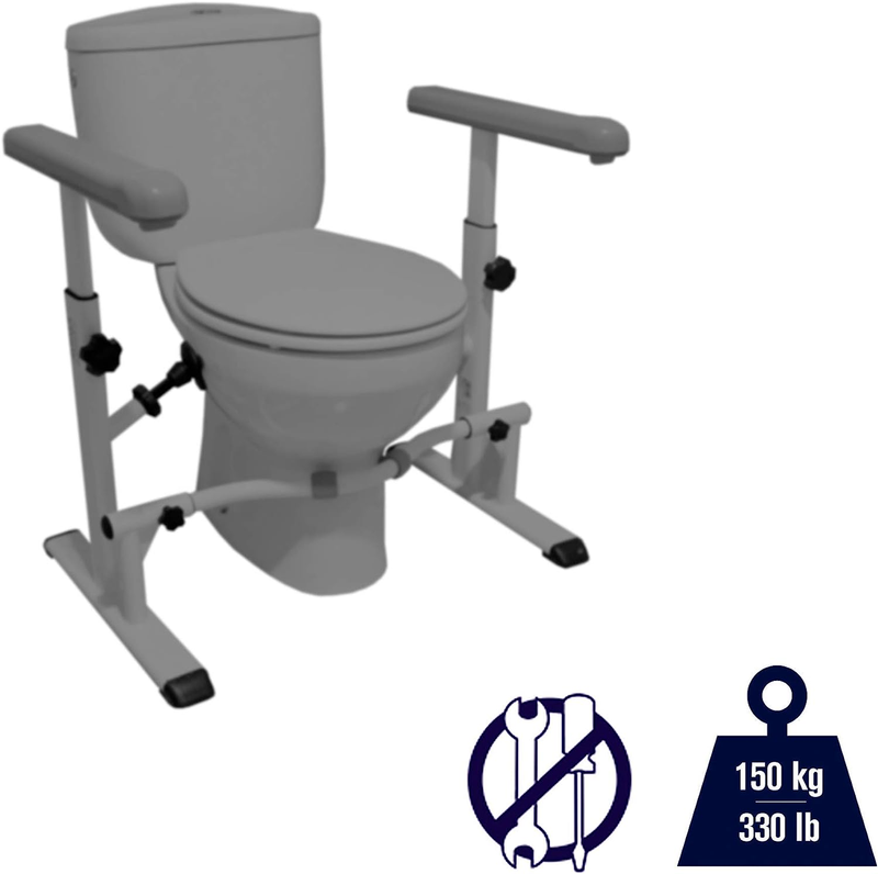 Toilet Safety Rails for Elderly (330 lbs)