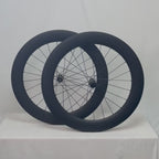 700C for Road T800 Carbon Wheelset 75mm No-Log 36T Ratchet Clincher Tubeless Ready Center Lock Disc Thru-Axle Road Surface with Hooked Edge Gravel Race Class Road Disc Brake Wheel Set