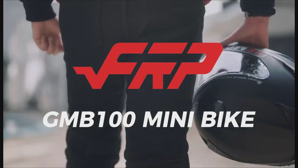 FRP GMB100 100cc Gas Mini Bike for Adults, 4-Stroke Engine, 28 MPH Top Speed, EPA Certified, Engineered for Longevity 10,000 km Lifespan, Off-Road Trail Dirt Bike, 220 Lbs Capacity